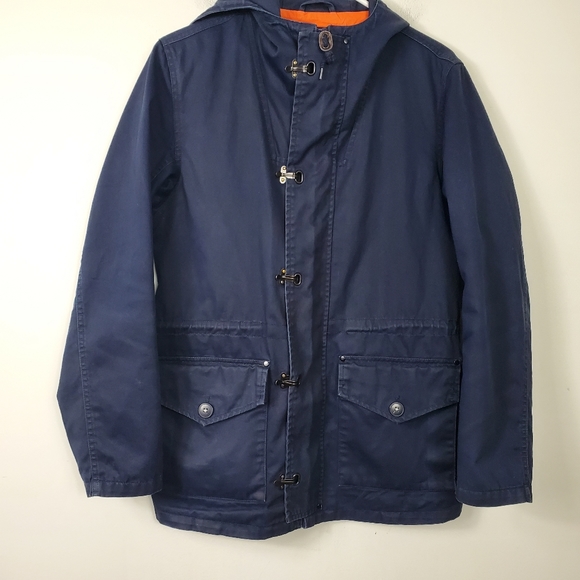 J. Crew Authentic Outerwear Utility Jacket Womens Size XS Navy Blue Barn Chore - Picture 1 of 10